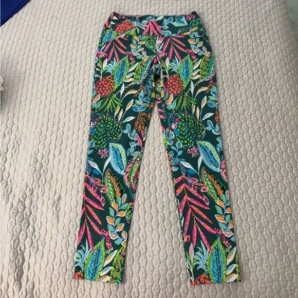 Lilly Pulitzer Women's UPF 50+ Luxletic Sunshine Jungle 28" Corso Size 4 NWOT - Picture 5 of 8